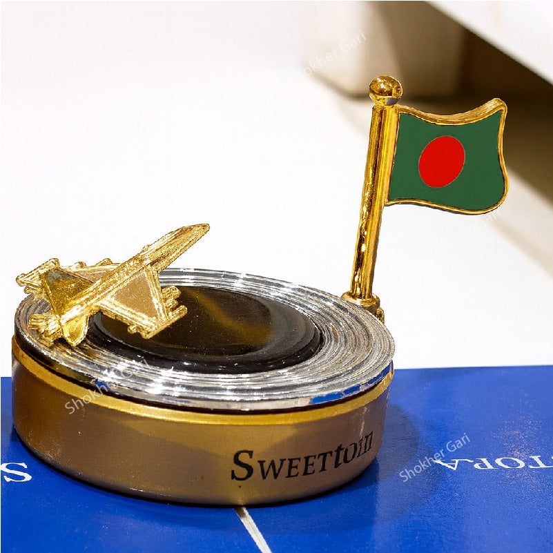 Car Bangladeshi Flag Perfume - - Golden image