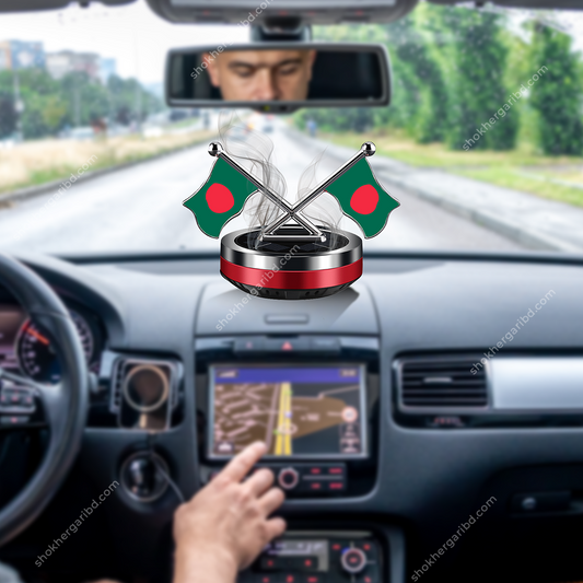 Bangladesh Car Flag Auto Rotating Solar air Freshener image 0
