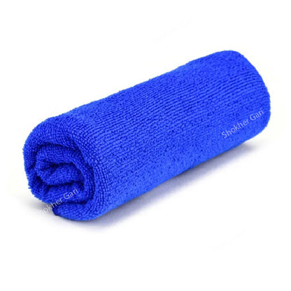 Car Cleaning Dry Microfiber Towel (Blue) 15*25cm image 6