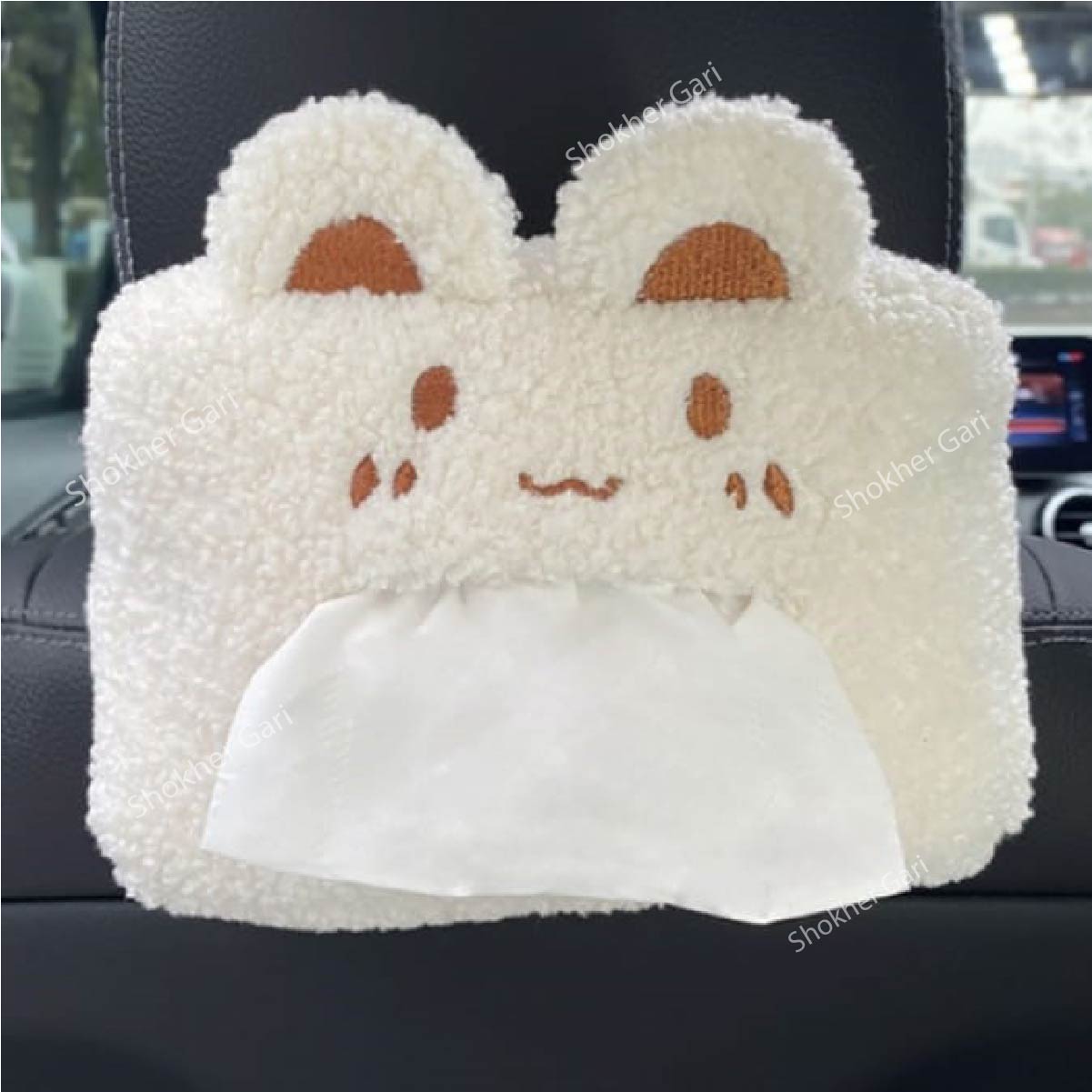 Doll &amp; Cartoon Style Car Hanging Tissue Holder 1Pcs - 3 image