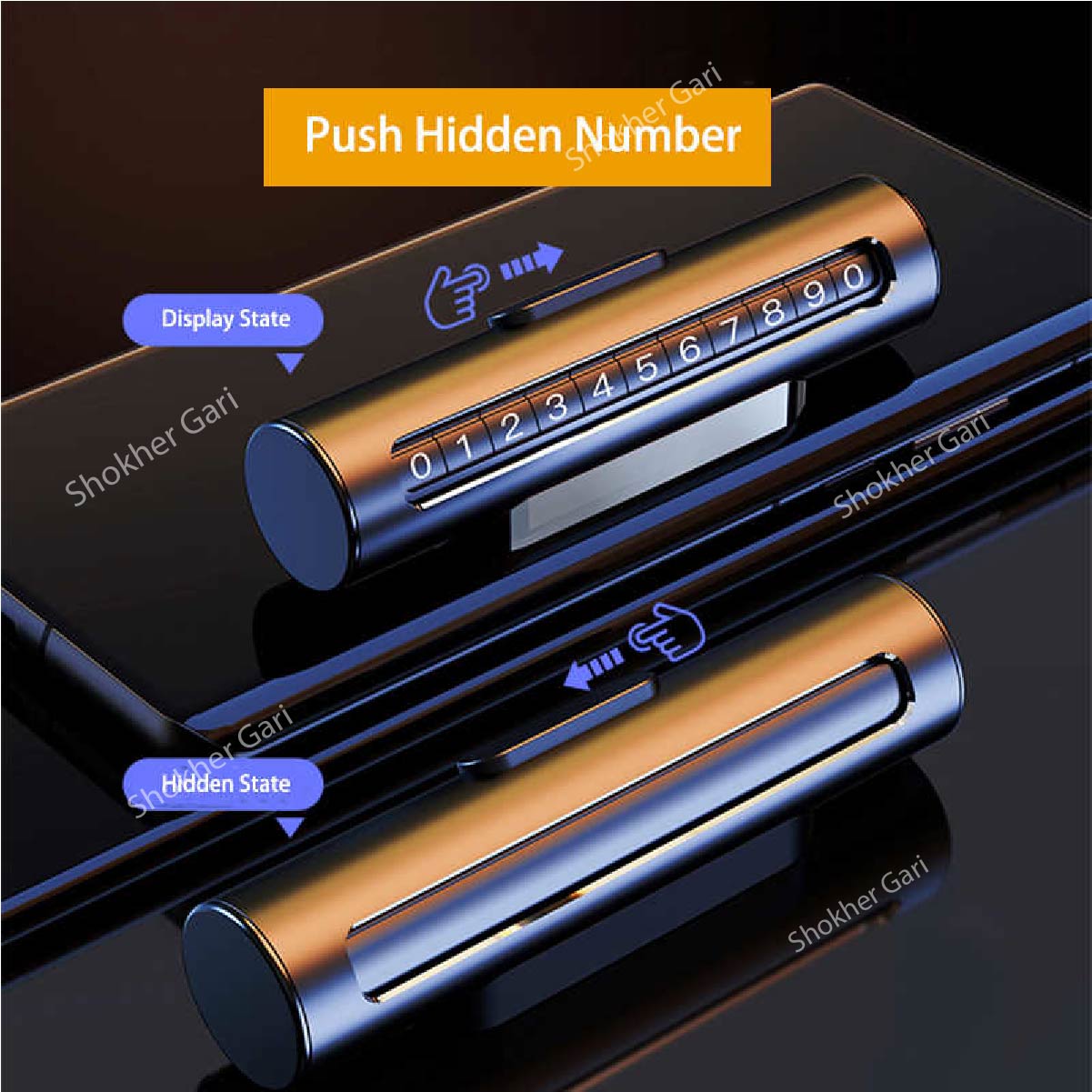 1pcs Metal Roller Type Car Parking Number image 4