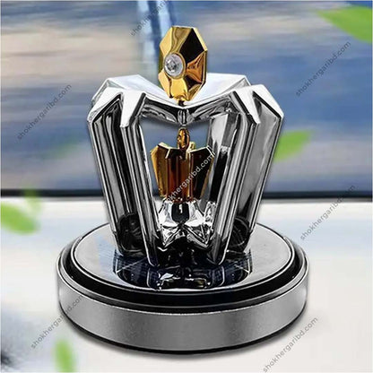 Crown Odor solar perfume For Car Dashboard - Silver image