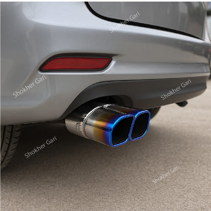 Exhaust Muffler Cap Stainless Steel 2 hole-3 (204CH) image 0