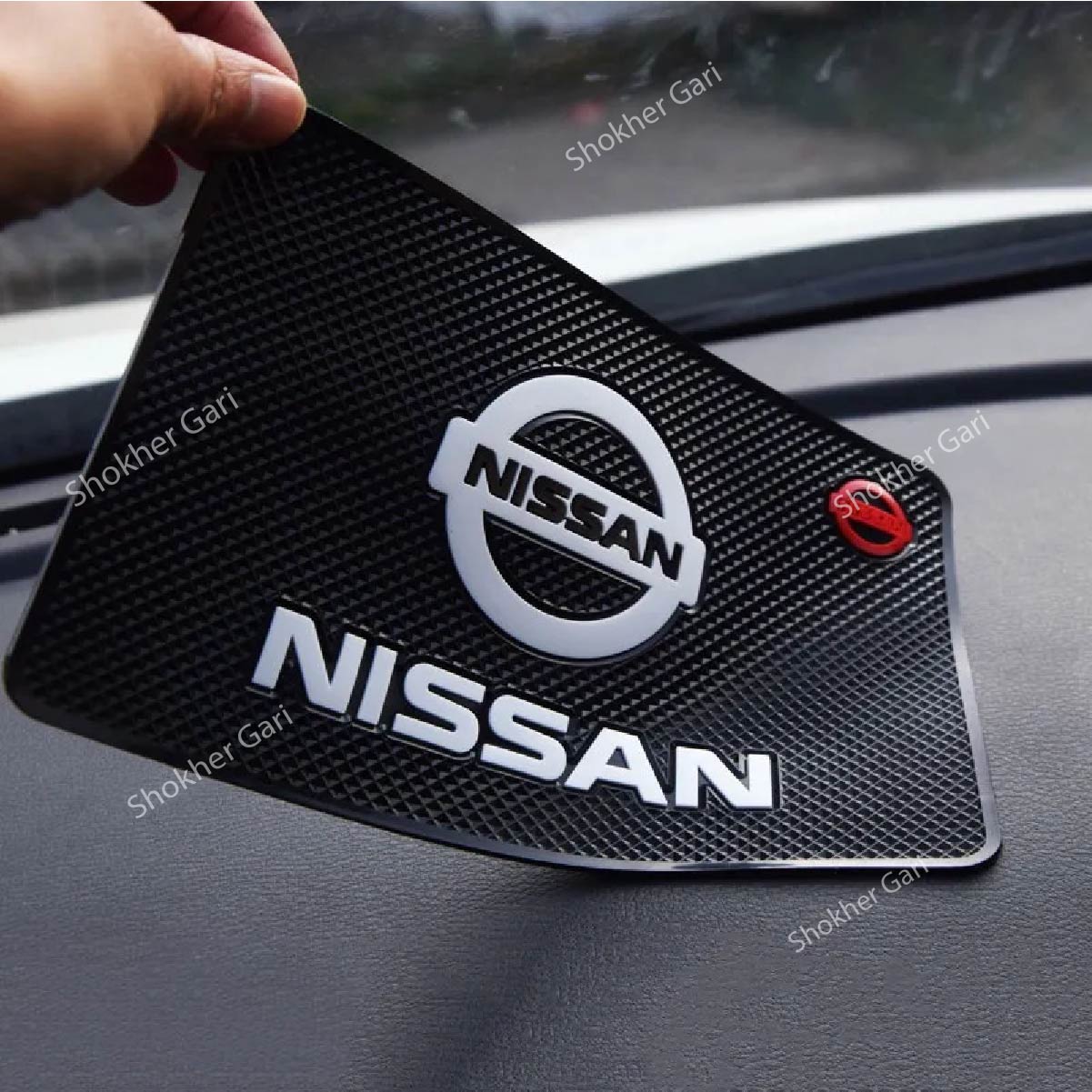 Slip-resistant car dash mat- Non-slip dashboard pad for safe travel - Nissan image