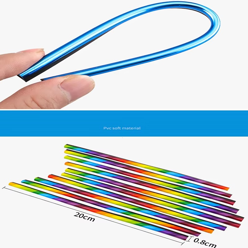 10 pcs set 20 cm Pipe Car AC Vent Blade Strip image 16