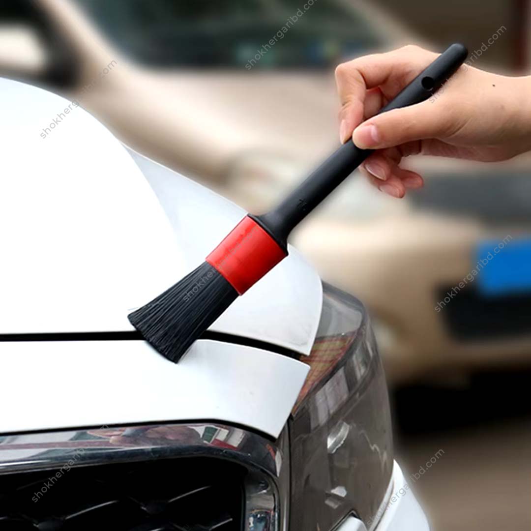1pcs Car Cleaning Red Brush for Interior image 0