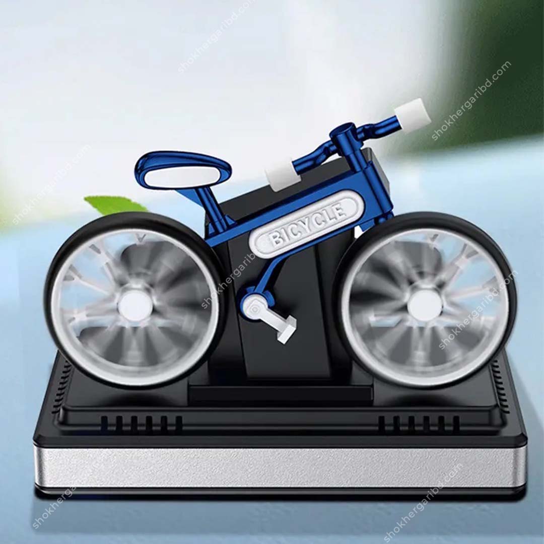 Car Solar By Cycle Shape Fragrance Perfume - White image