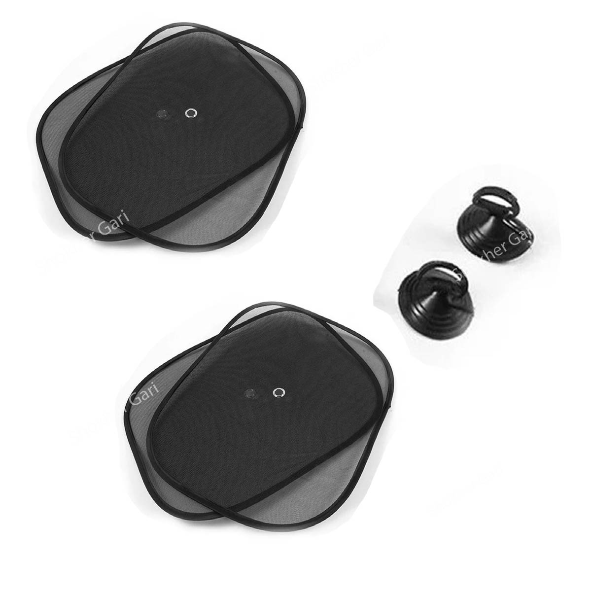 4pcs Car Window Sunshade Shield Window Curtain Folding image 1