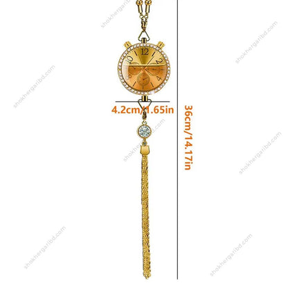 Car Clock With Air Freshener Hanging Showpiece image 4