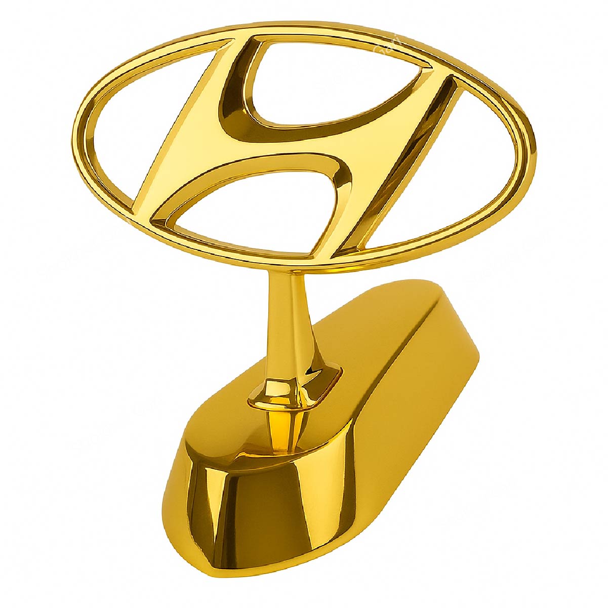 Car Golden Metal Front Hood Bonnet Logo image 7