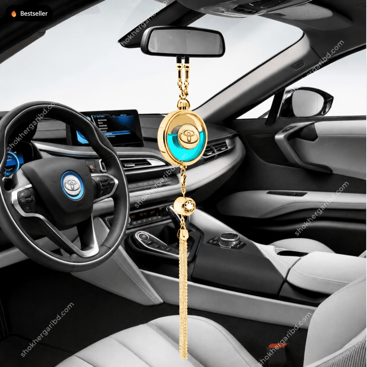 Car Premium Hanging Air Freshener With Toyota Logo