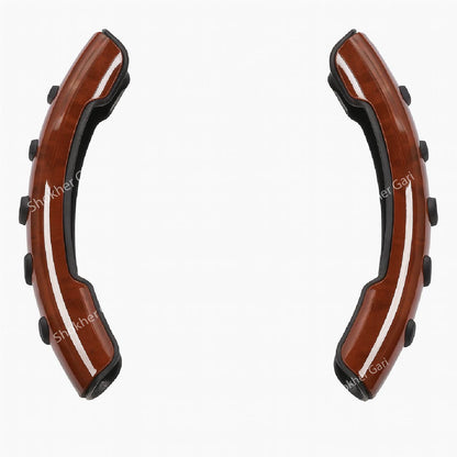 Car Half Steering Cover Carbon &amp; Wooden image 2