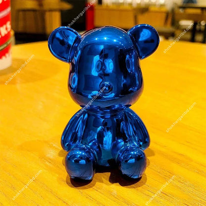 Bear Showpiece Car Perfume 1 Pices - Blue image
