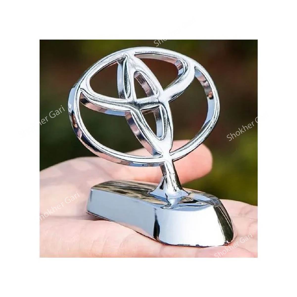 3D Metal Emblem For Car Bonnet- Car Hood stand Logo image 1