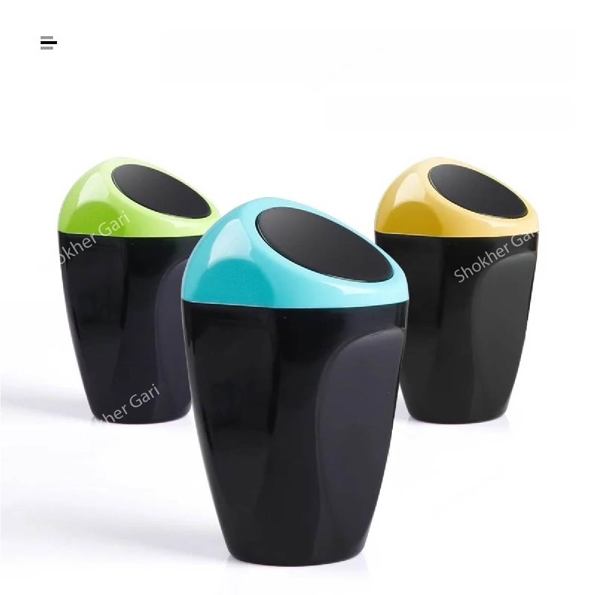 Car trash can - 3R Mini car garbage can- Automotive garbage bin- image 1