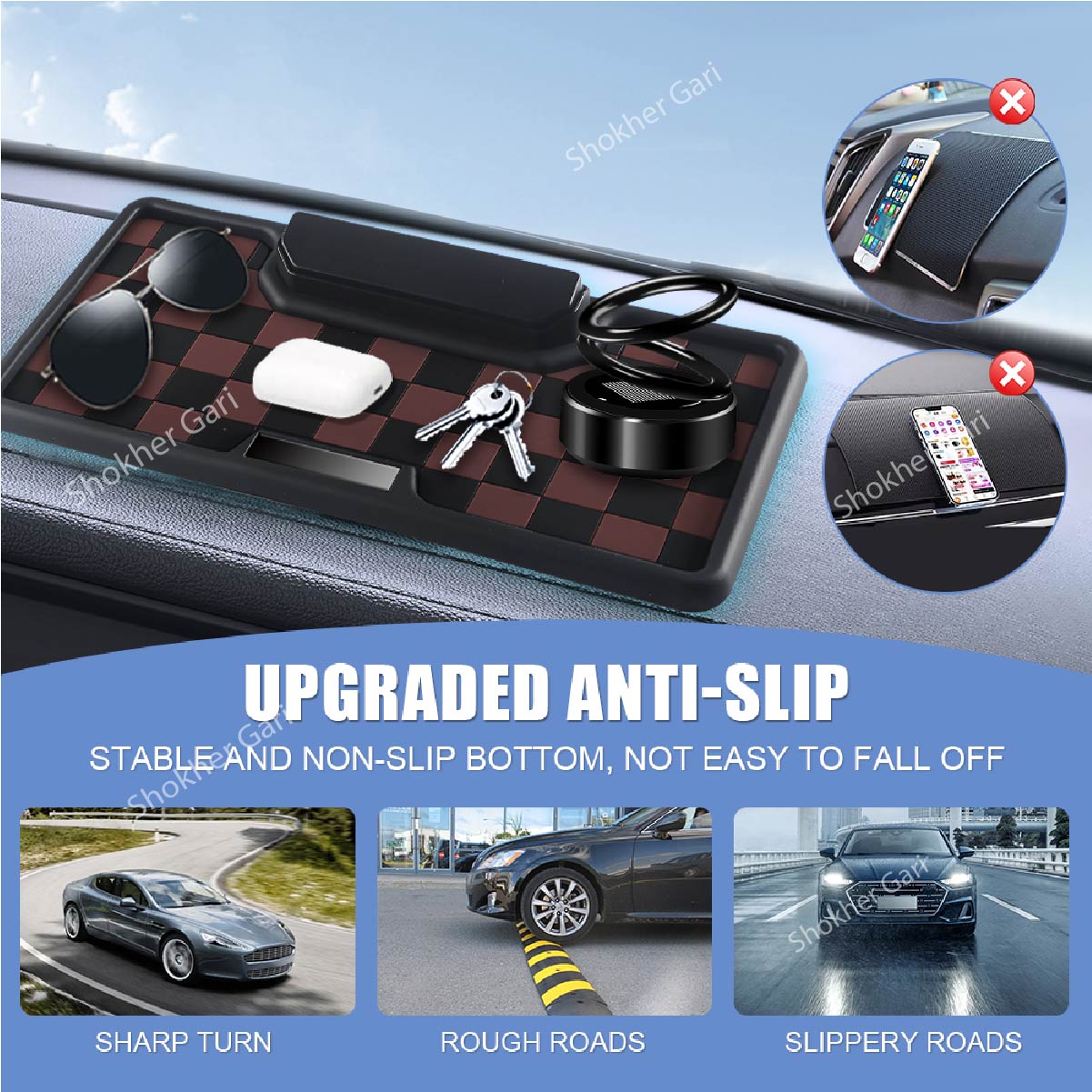 1pcs Non Slip Slide Phone Number Silicone Mat image 11