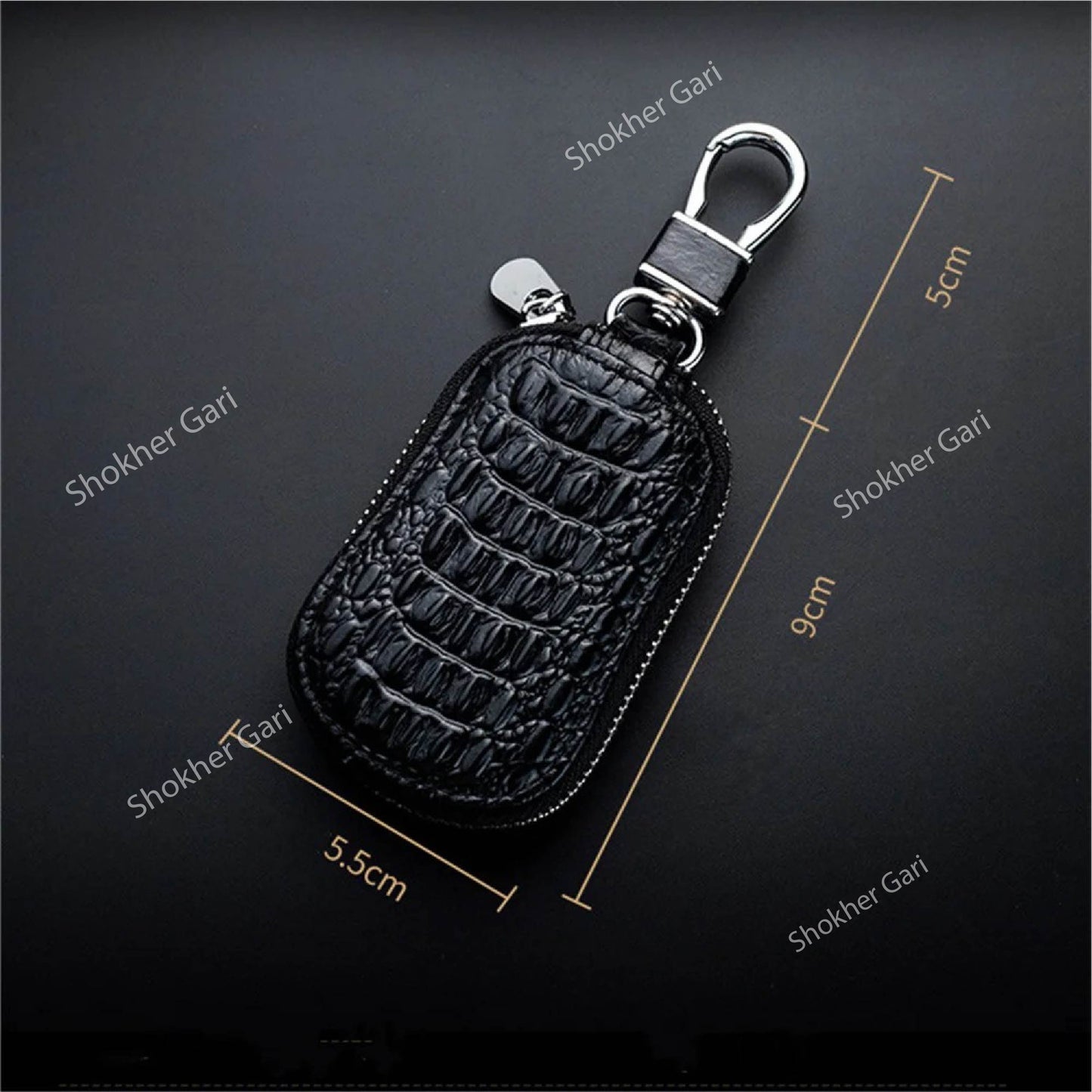 Crocodile Leather Key Holder image 4