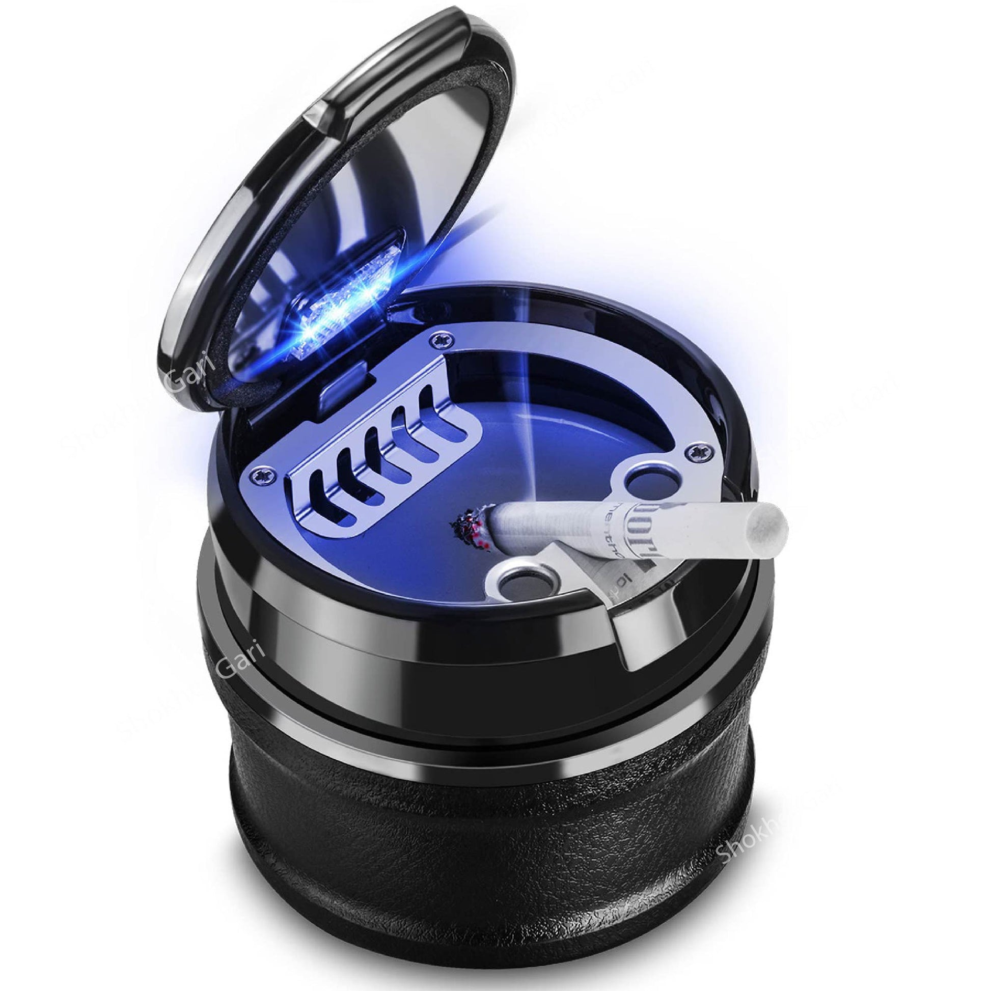 Creative Car Ashtray with LED Light image 1