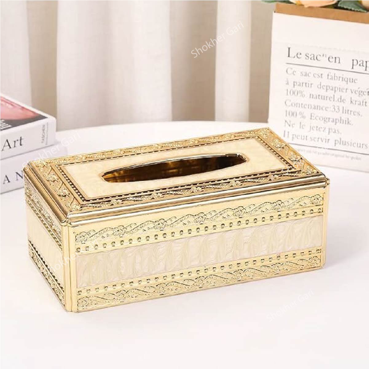 Car Creative Napkins Tissue Storage Box image 2