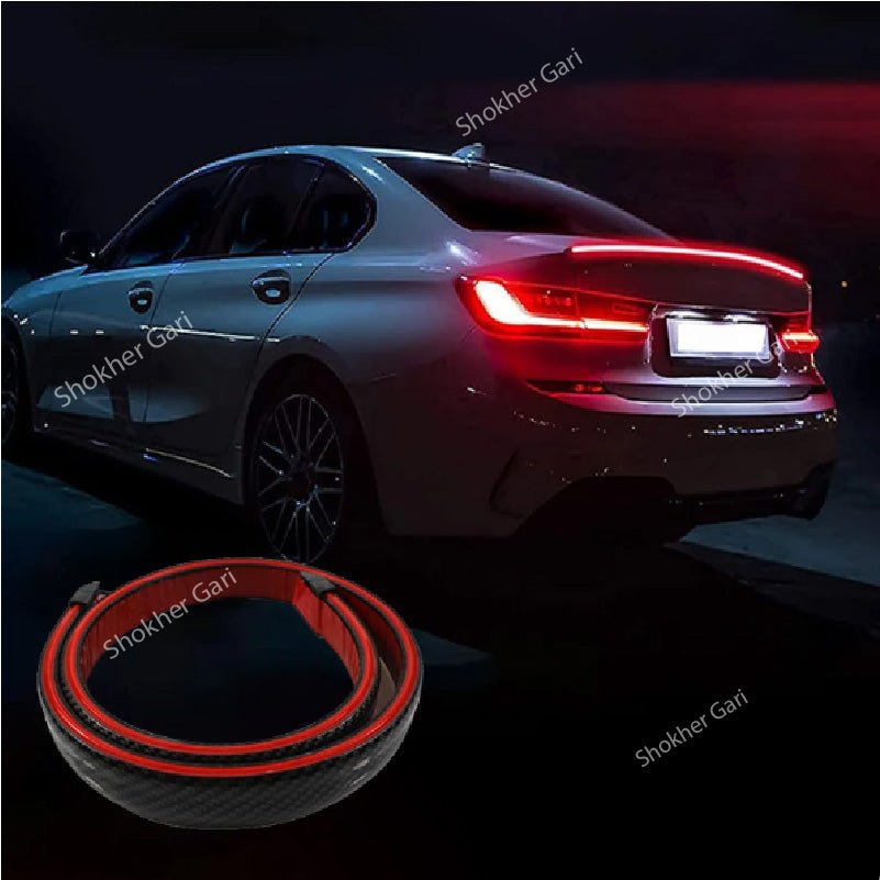 Universal Carbon Fiber Car Led Stream Light Spoiler – Shokher Gari