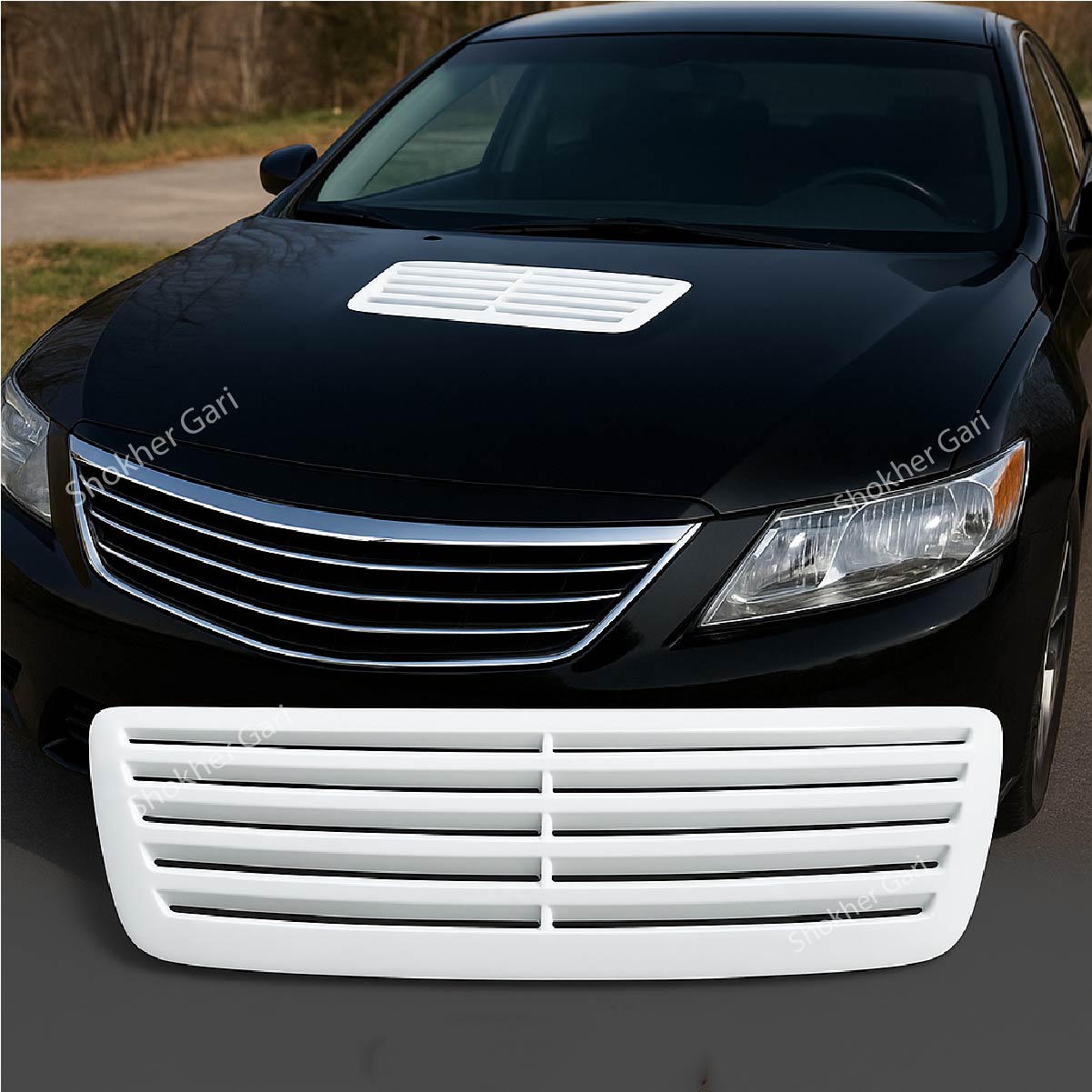 Car Engine Hood Louver Air Intake Outlet Cover image 2