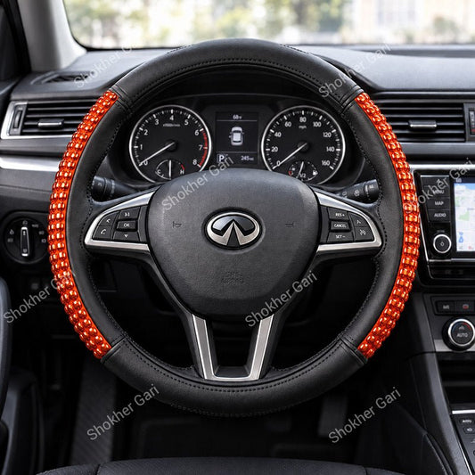 1pcs Glossy Button style Steering Wheel Cover