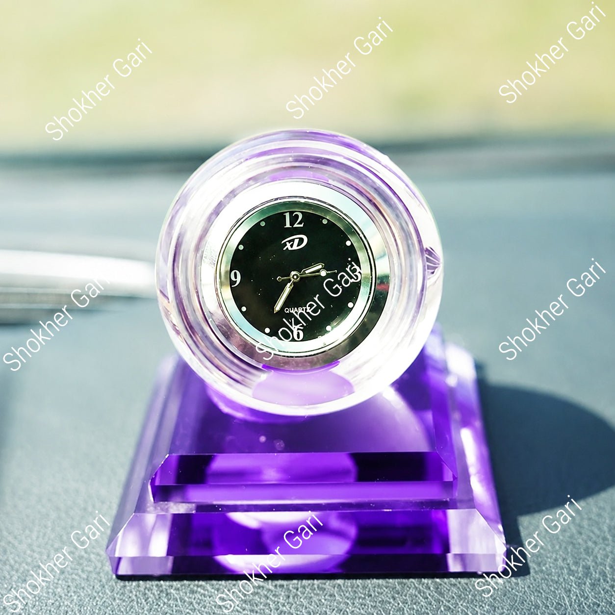 Crystal Ball with Clock Solar Perfume