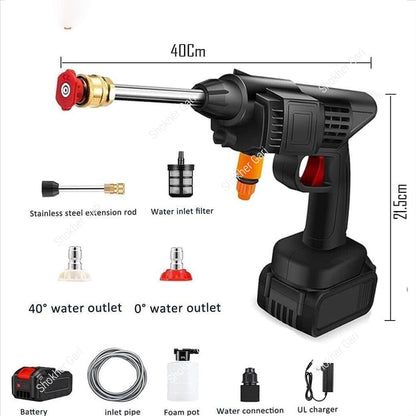 Rechargeable High Pressure Car Washing Machine Gun Double Battery