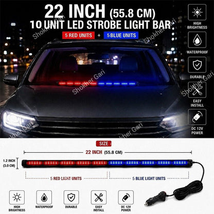 Car Dashboard Big Police Light 1pcs
