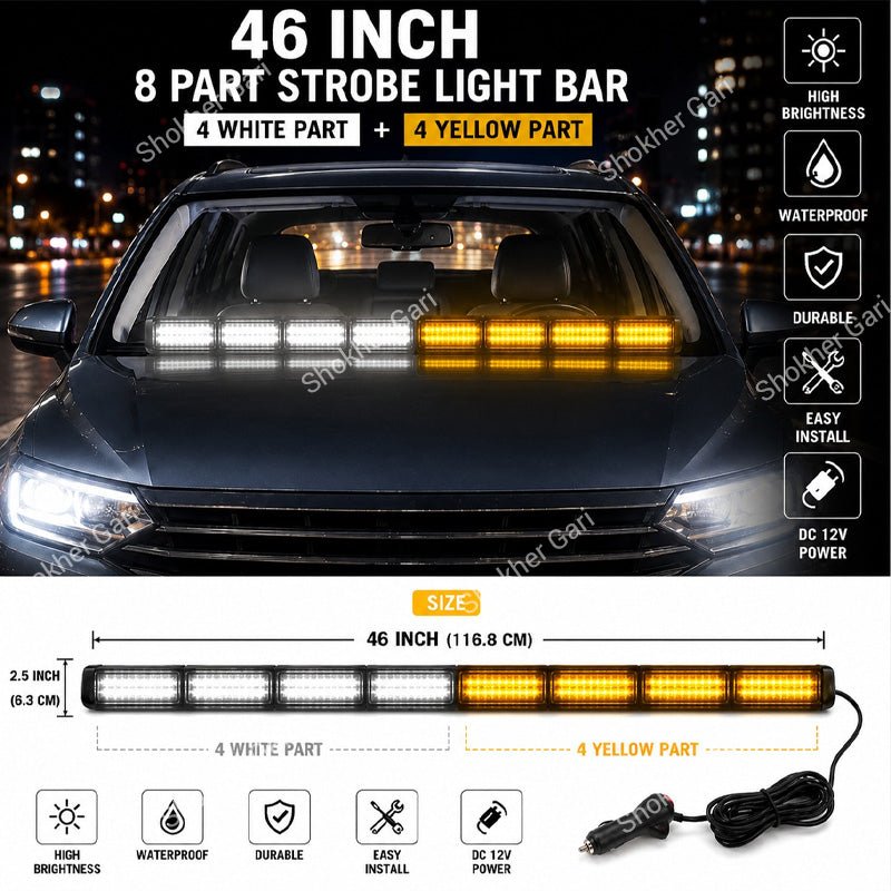Car Dashboard Big Police Light 1pcs