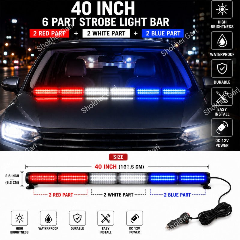 Car Dashboard Big Police Light 1pcs