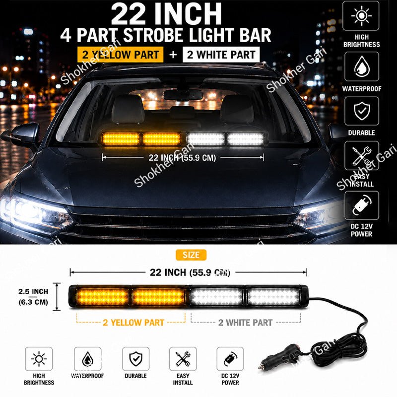 Car Dashboard Big Police Light 1pcs