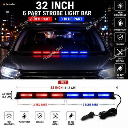 Car Dashboard Big Police Light 1pcs