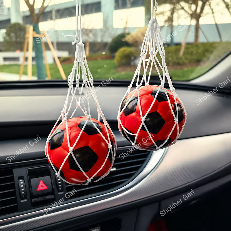Car Football Hanging Dice with Air Freshener