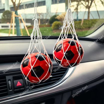 Car Football Hanging Dice with Air Freshener