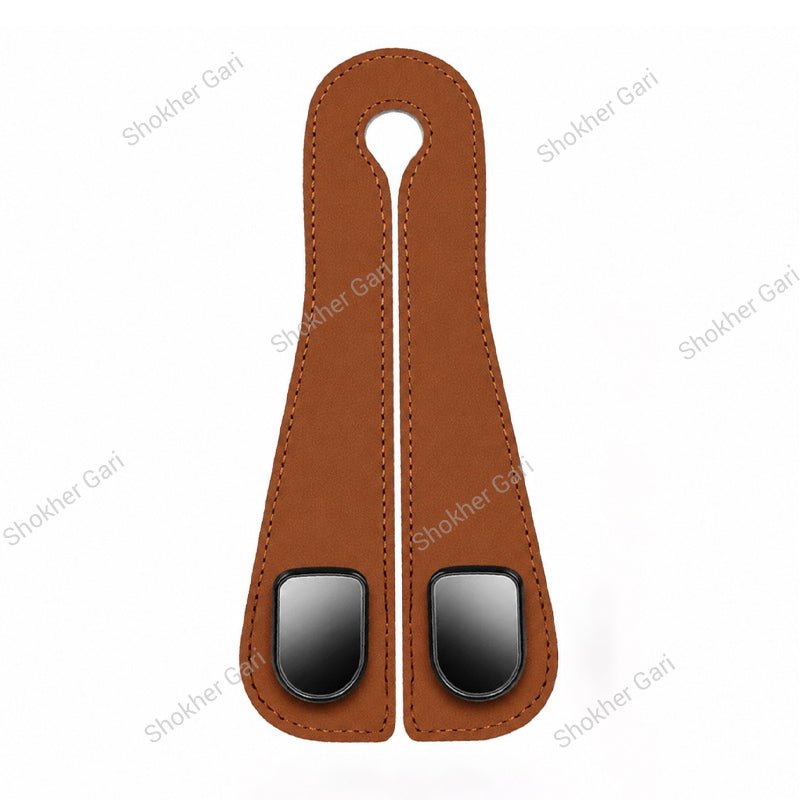 1Pcs Portable Car Seat Hooks Pu Leather &amp; Metal
