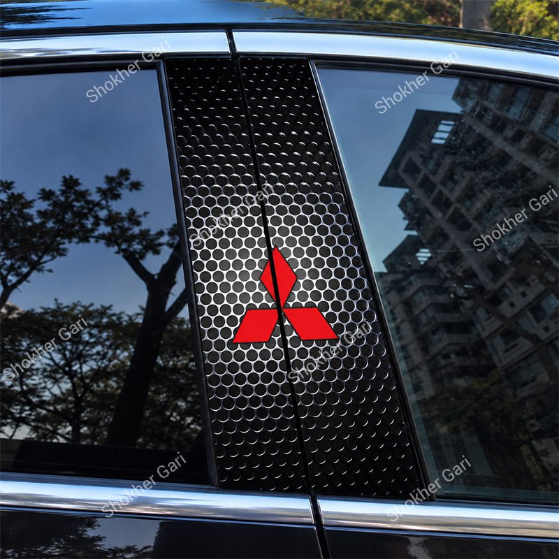 2 Pcs set Car Door Center Pillar Sticker