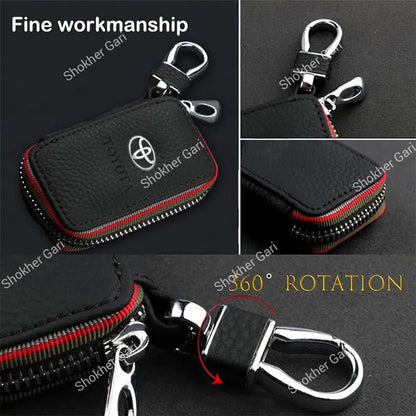 Car Middle Logo Style Pu leather remote cover