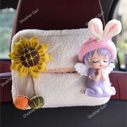 Doll &amp; Cartoon Style Car Hanging Tissue Holder 1Pcs