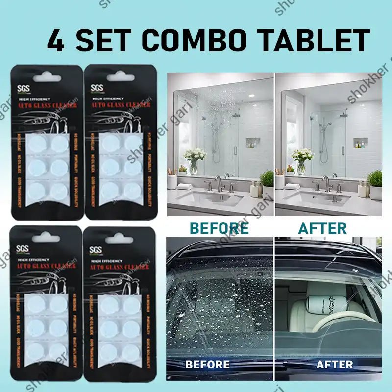 4 Set 6 pcs Set Combo Car Windshied Washer Washing Tablet