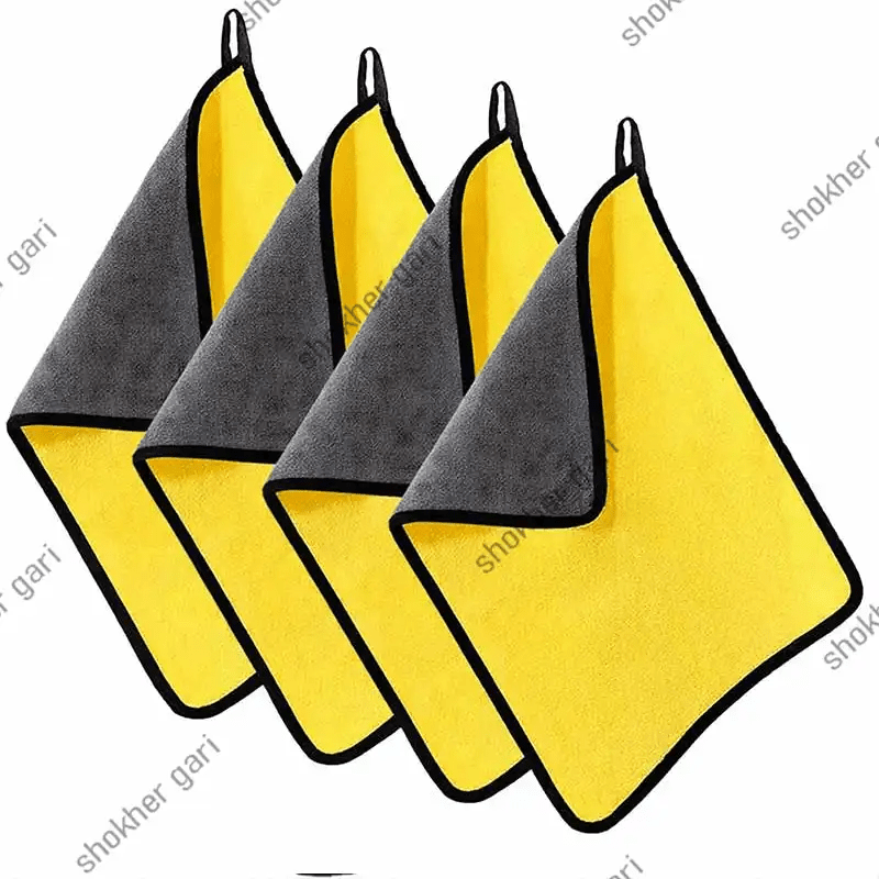 4 pcs Set Combo (40*60 cm) Car Cleaning Soft MicroFiber Towel