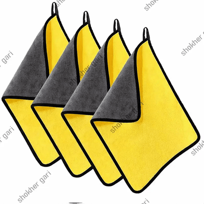 4 pcs Set Combo (40*60 cm) Car Cleaning Soft MicroFiber Towel