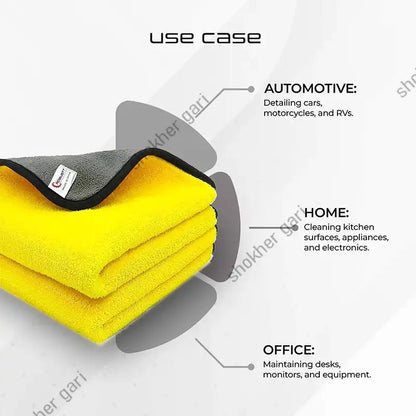 4 pcs Set Combo (40*60 cm) Car Cleaning Soft MicroFiber Towel