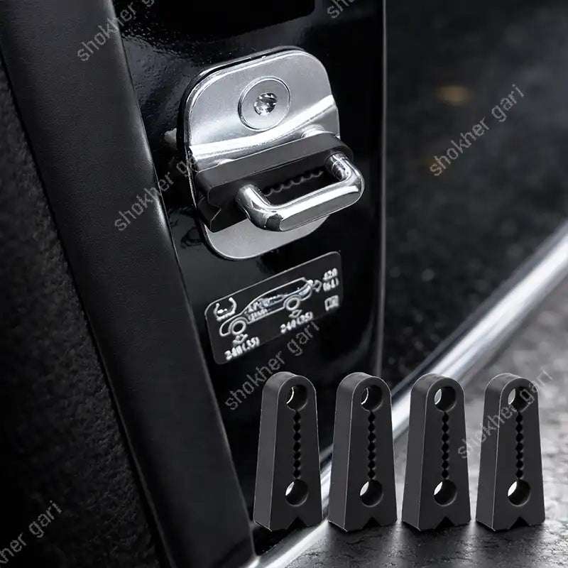 4pcs Dumper Car Door Lock Pad Rubber
