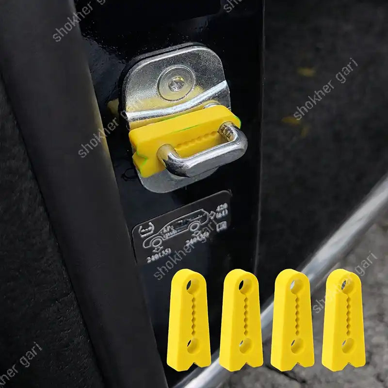 4pcs Dumper Car Door Lock Pad Rubber