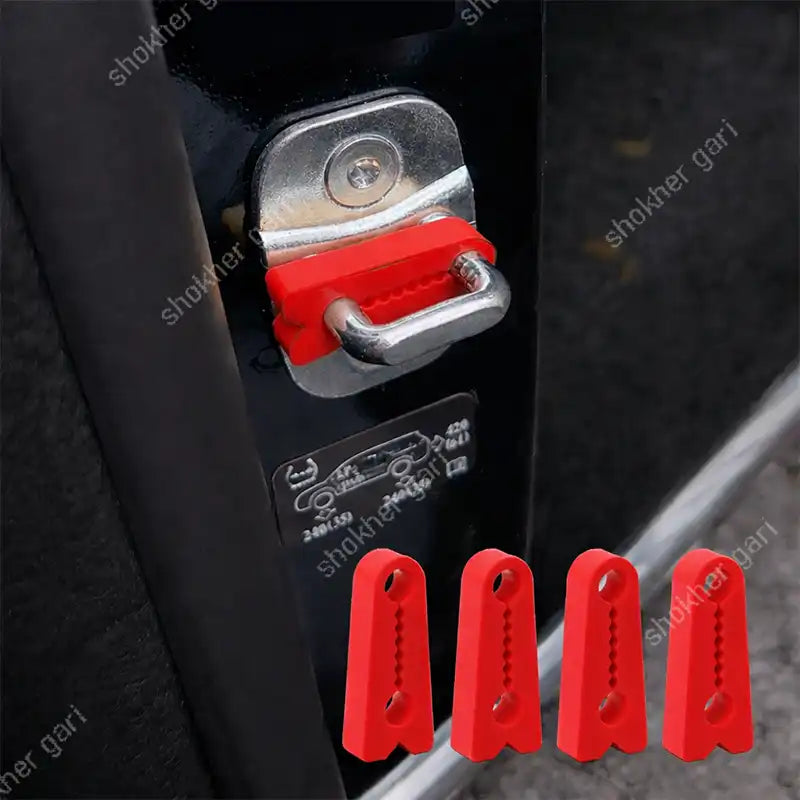 4pcs Dumper Car Door Lock Pad Rubber