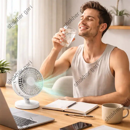 Car Yesido YF12 Rapid Cooling 7 Blades Table Using 9 Inches Mini Fan. Type C