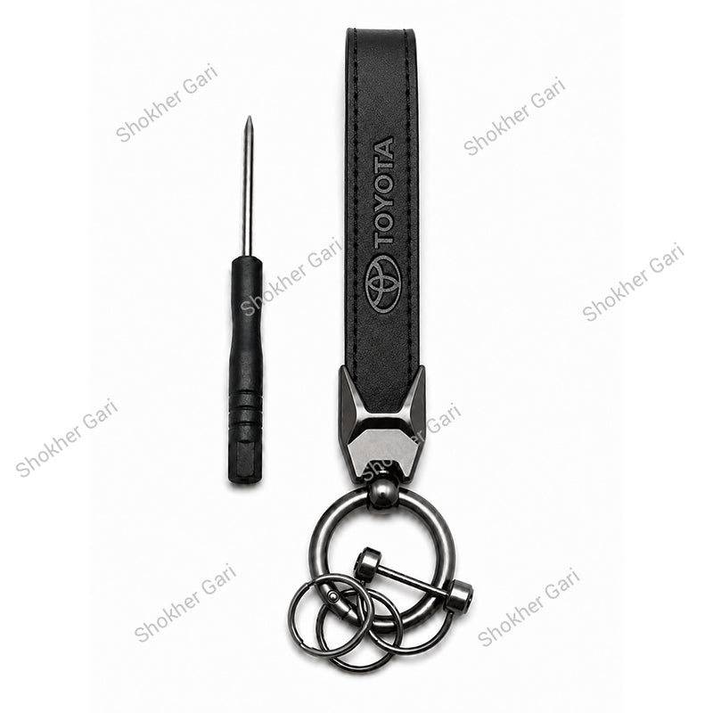 Car key and Remote Toyota zinc keyring