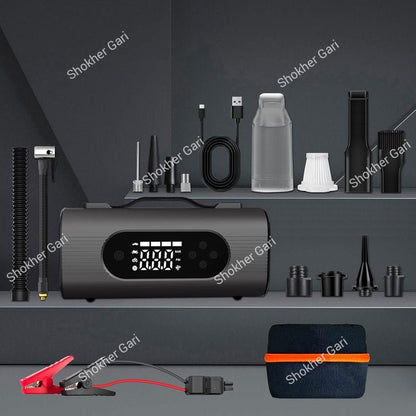 8-in-1 Car Handheld Jump starter, Car Vacuum Cleaner , Air pump.
