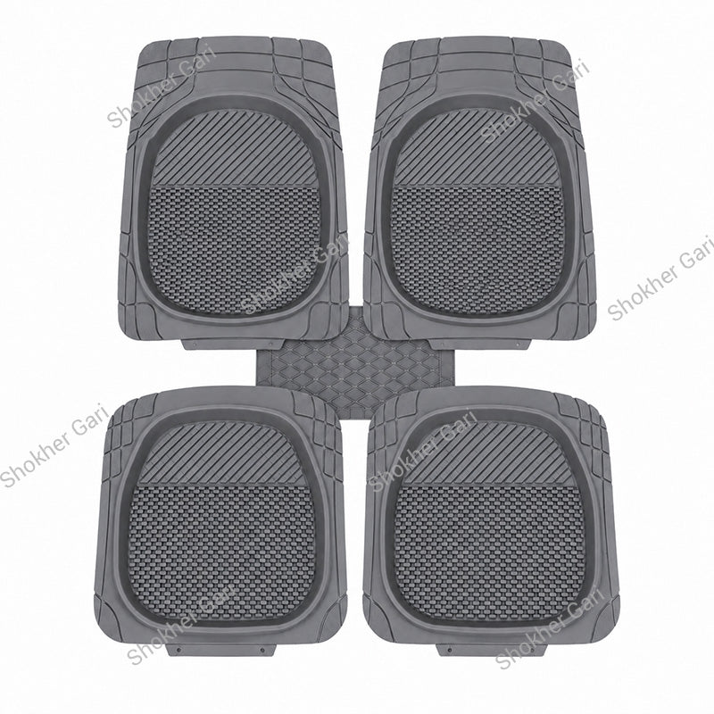 Car Check Design Universal Floor mat 5pcs set.